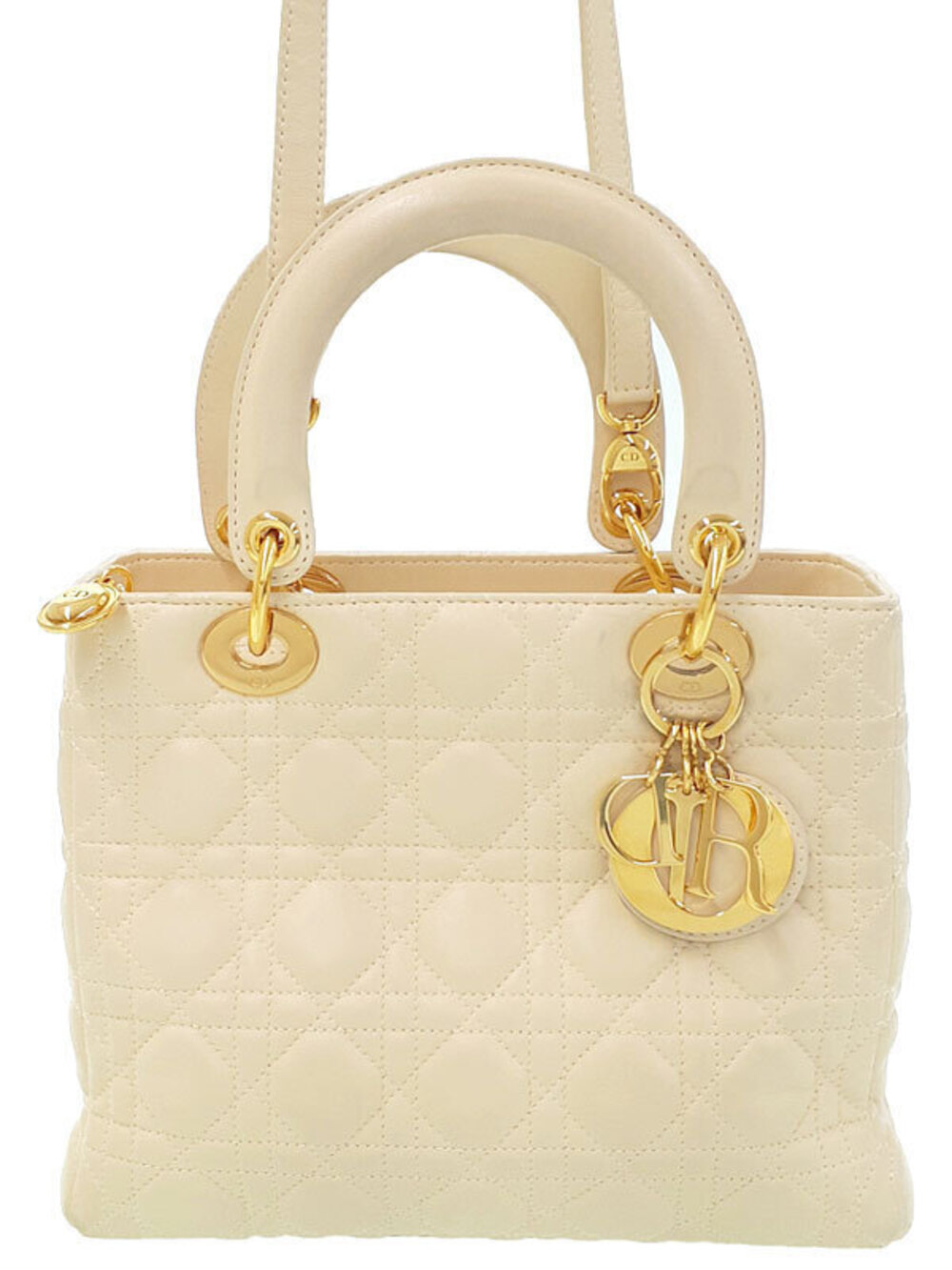 Christian Dior Cannage Quilted Lady Dior 2way bag